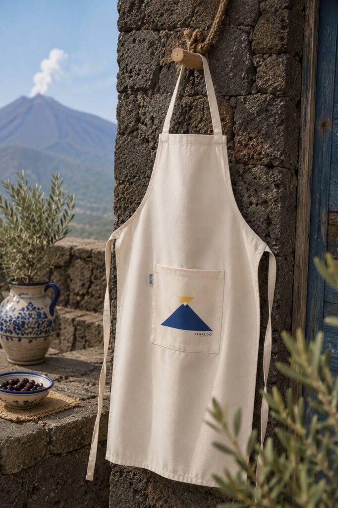 Grembiule Etna Grembiule Da Cucina In Cotone Made In Sicily
