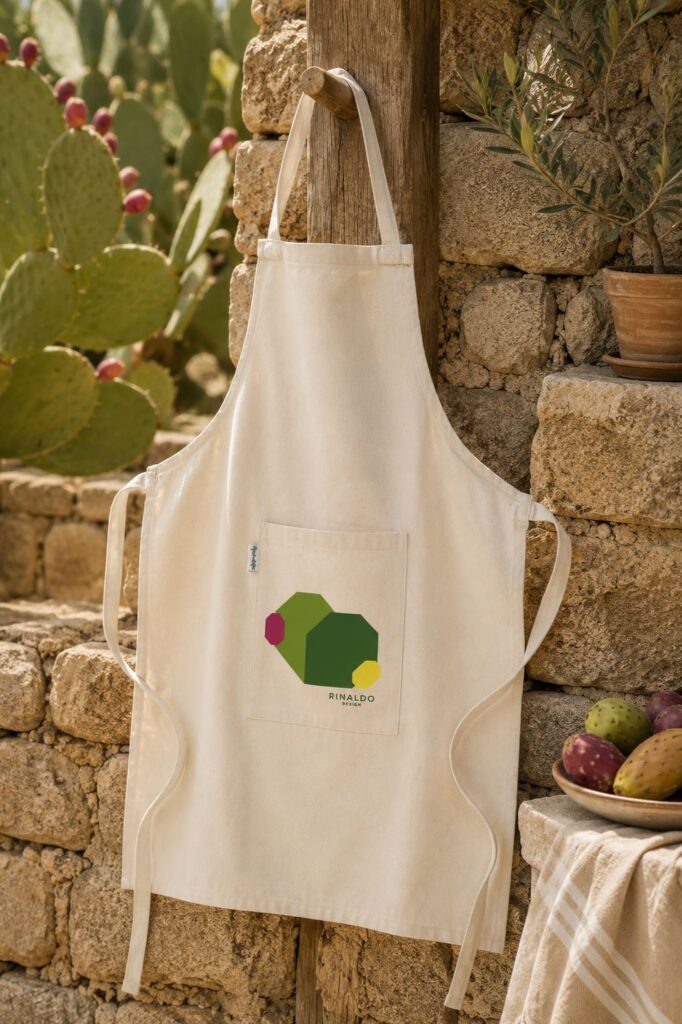 Grembiule Ficodindia Grembiule Da Cucina In Cotone Artigianale Sicilia