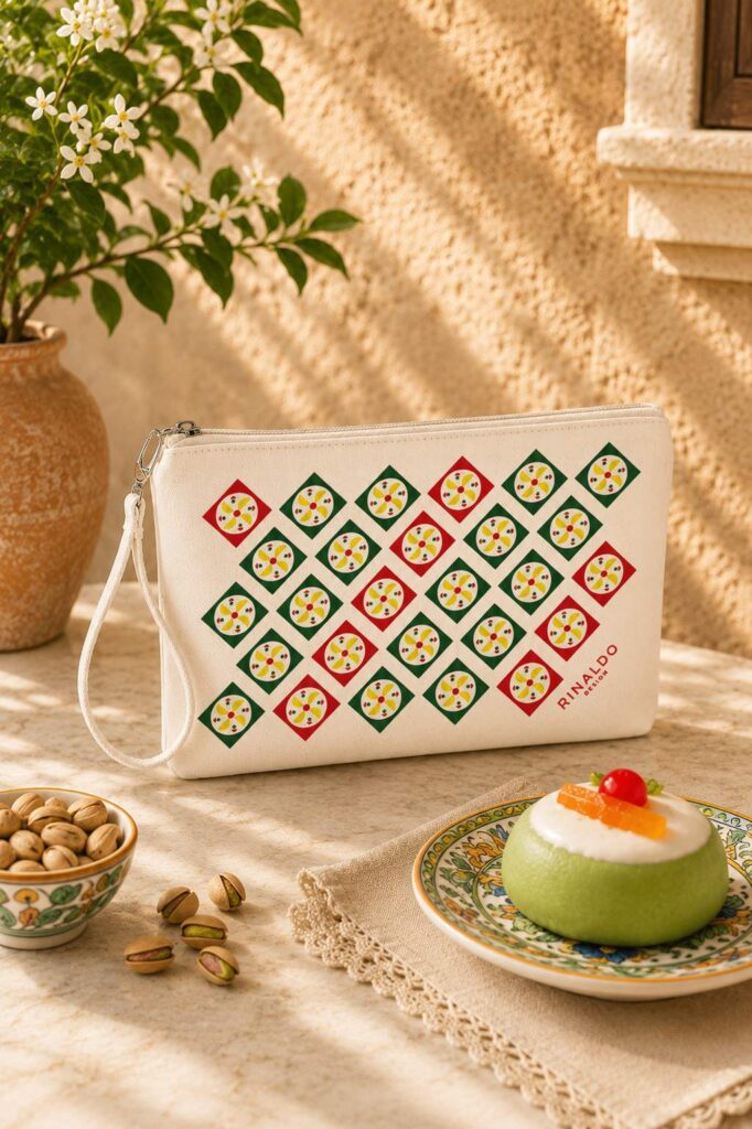 Dettaglio Pochette Con Cinturino Cassata
