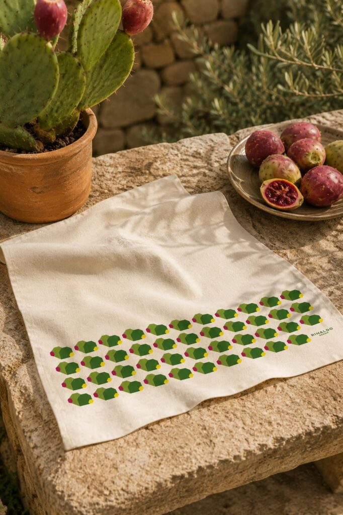 Strofinaccio Ficodindia Canovaccio Da Cucina Artigianale Sicilia