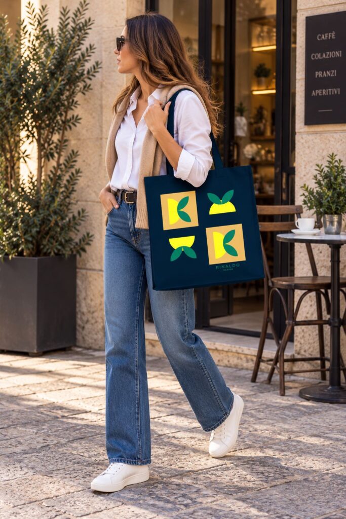 Dettaglio Tote Bag Limone